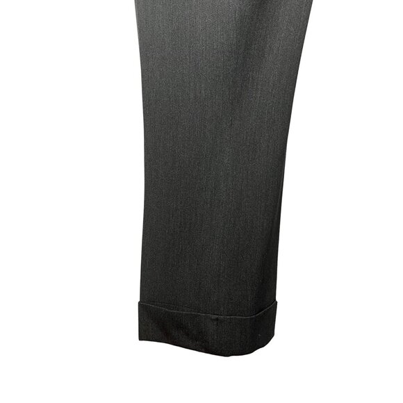 Lane Bryant Women’s dress pants size 20 wide leg zipper charcoal 3 pockets cuffe - Picture 14 of 14